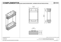 MEDIDAS JABONERA DUCHA DOBLE CONTRACT SONIA